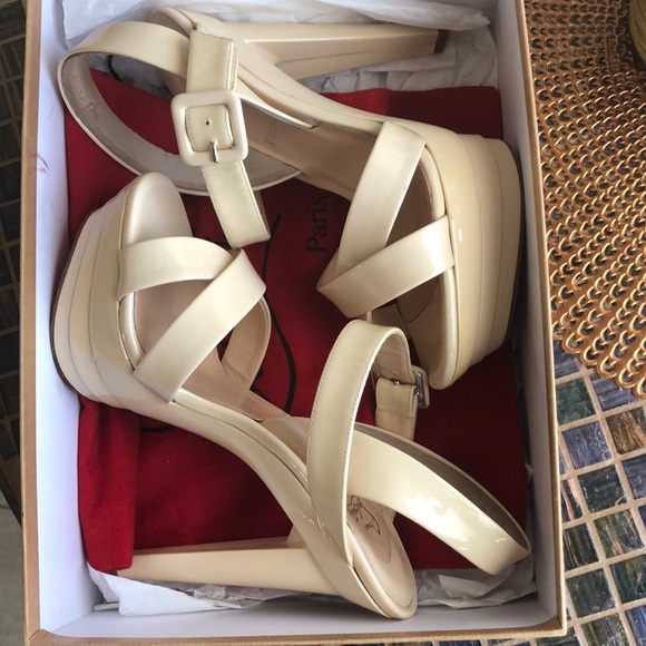 Christian Louboutin Shoes - AUTHENTIC Amelissa Nude Christian Louboutin 37.5